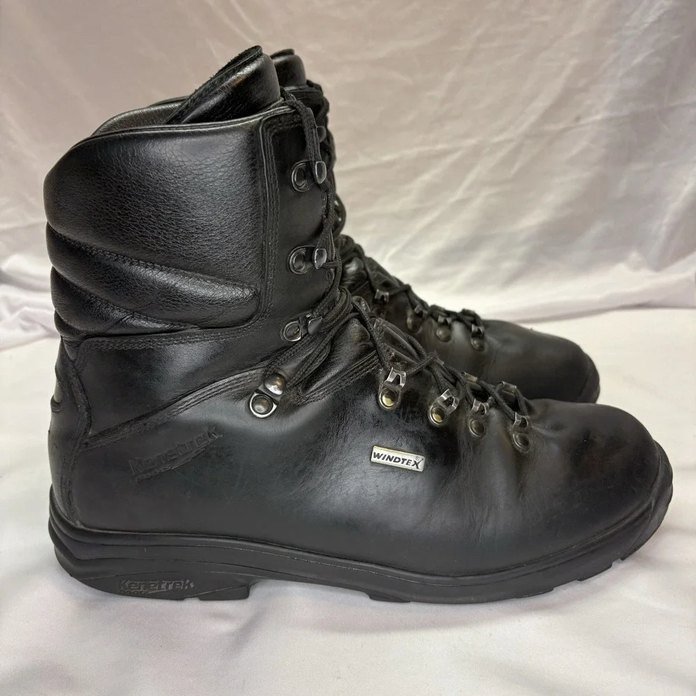 Kenetrek Hard Tactical Boots Mens US 11.5 M Waterproof Leather Needs Sole Repair